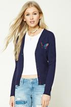 Forever21 Butterfly Embroidered Cardigan