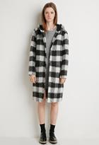 Forever21 Plaid Faux Shearling Coat
