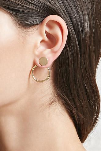 Forever21 Circle Cutout Ear Jackets