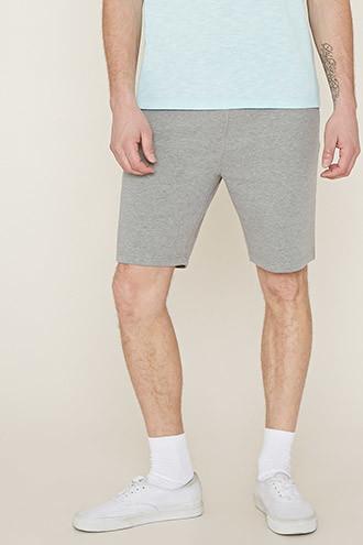 21 Men Men's  Drawstring Fleece Shorts
