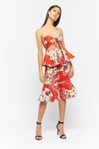 Forever21 Floral Trumpet Skirt