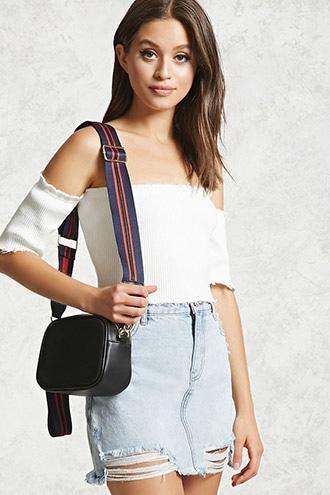 Forever21 Webbed Strap Crossbody Bag