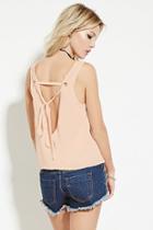Forever21 Self-tie V-cut Top