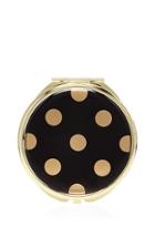 Forever21 Polka Dot Compact Mirror (black/gold)
