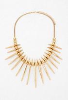 Forever21 Triangle Statement Necklace (matte Gold)