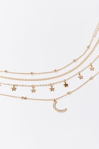 Forever21 Moon & Stars Anklet Set