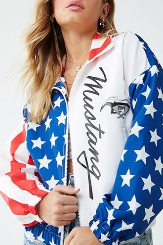 Forever21 Ford Mustang Patriotic Jacket