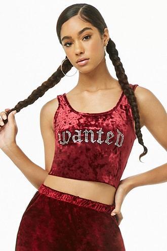 Forever21 Wanted Cropped Tank Top