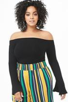 Forever21 Plus Size Off-the-shoulder Bell Sleeve Top