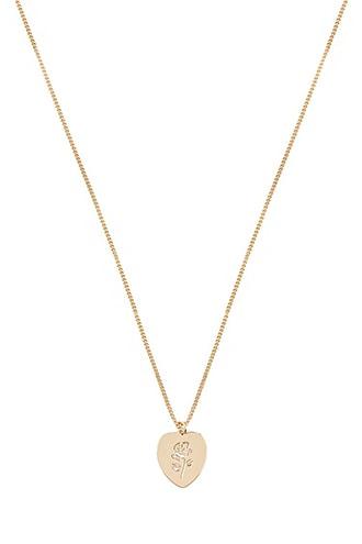 Forever21 Floral Heart Pendant Necklace