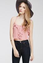 Forever21 Ruffle Cropped Cami Top