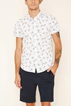 21 Men Men's  Bird Print Cotton Shirt