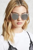 Forever21 Mirrored Cat-eye Sunglasses