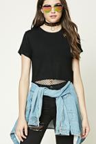 Forever21 Raw Cut Crop Top