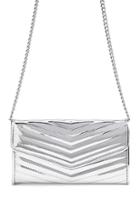 Forever21 Metallic Chevron Quilted Bag