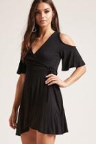 Forever21 Ribbed Faux-wrap Dress