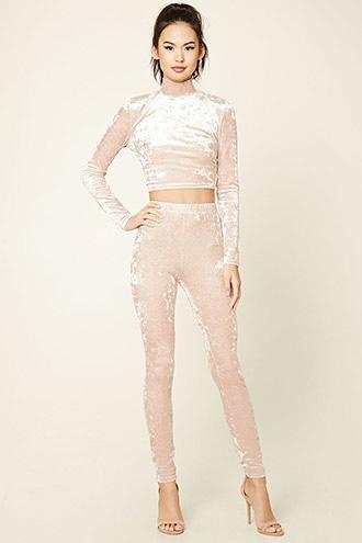 Forever21 Crushed Velvet Leggings