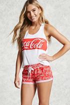 Forever21 Coca-cola Print Pj Shorts