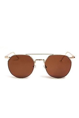 Forever21 Men Angled Round Sunglasses