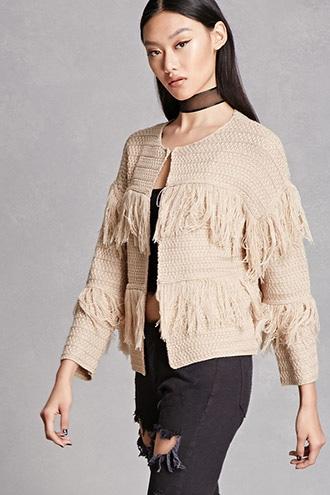 Forever21 Filtre Frayed Sweater
