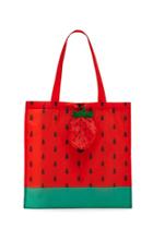 Forever21 Strawberry Print Pop-out Tote Bag
