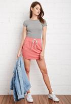 Forever21 Heathered Drawstring Skirt