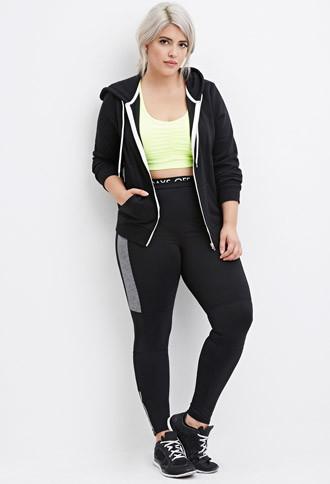 Forever21 Plus Women's  Plus Size Days Off Athletic Leggings
