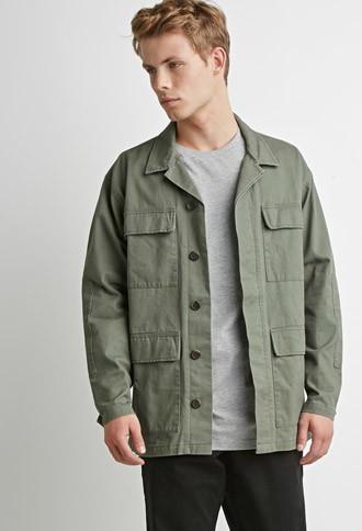 21 Men Classic Utility Jacket