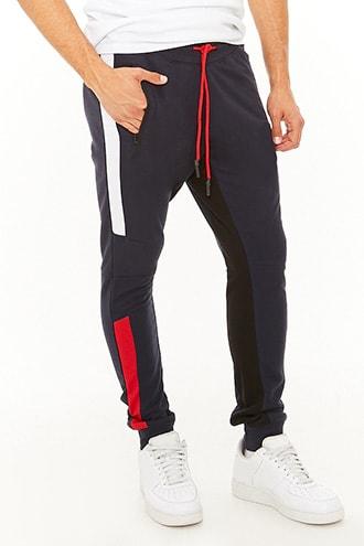 Forever21 Jordan Craig Striped Colorblock Joggers