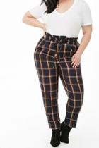 Forever21 Plus Size Plaid High-rise Ankle Pants