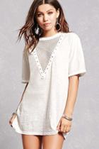 Forever21 Plunging Netted T-shirt Dress