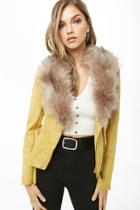 Forever21 Coalition Apparel Faux Suede Jacket