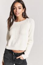 Forever21 Ribbed Pointelle Sweater