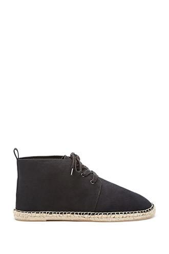 21 Men Men's  Black Canvas Chukka Boots