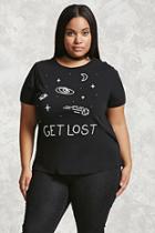 Forever21 Plus Size Get Lost Graphic Tee