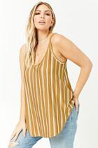 Forever21 Plus Size Striped Tank Top