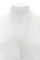 Forever21 Pave Pendant Necklace