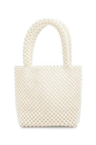 Forever21 Faux Pearl Tote Bag