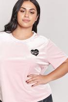 Forever21 Plus Size Laser Kitten Velvet Patch Tee