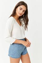 Forever21 Chiffon Button-front Top