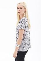 Forever21 Abstract Printed Top