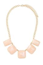 Forever21 Marbled Faux Gemstone Necklace