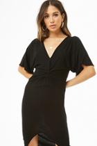 Forever21 Ribbed Twist-front Midi Dress
