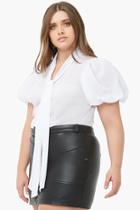 Forever21 Plus Size Puff-sleeve Bow Top