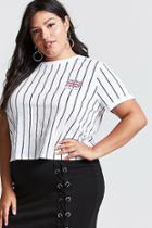 Forever21 Plus Size Striped London Tee
