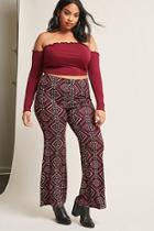Forever21 Plus Size Geo Flared Pants