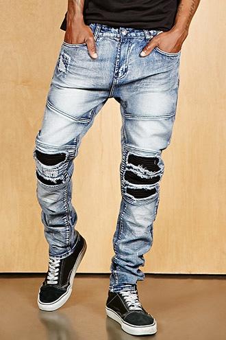 Forever21 Young & Reckless Patch Jeans