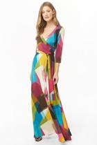 Forever21 Abstract Geo Print Maxi Dress
