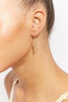 Forever21 Hammered Cactus Drop Earrings
