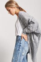 Forever21 Longline Brushed Knit Cardigan